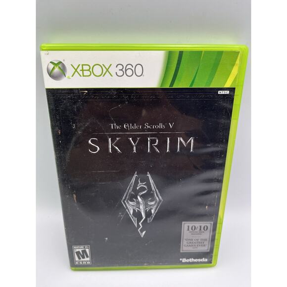 The Elder Scrolls V 5 Skyrim (Xbox 360 2011) Complete Tested Working - Free Ship - Picture 1 of 6